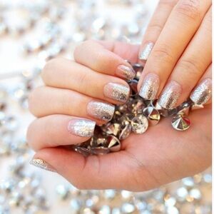 🎉 3/$25 Color Street: Dripping in Diamonds 💎Silver Glitter Overlay Party  NWT